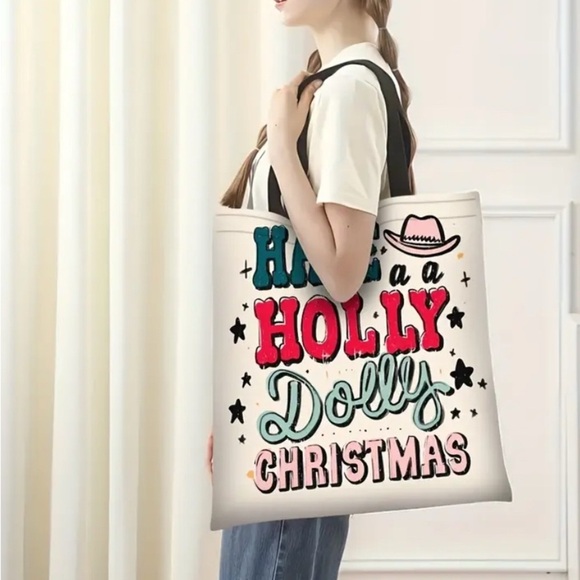 Handbags - Holly Dolly Christmas Tote Bag